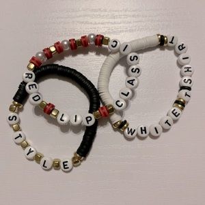 Taylor Swift *STYLE* Friendship Bracelets - Coordinated Set of 3 w/title, lyrics